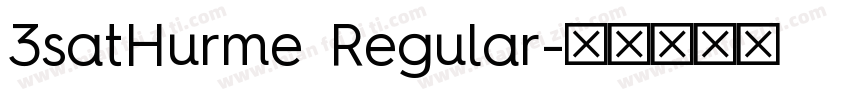 3satHurme Regular字体转换